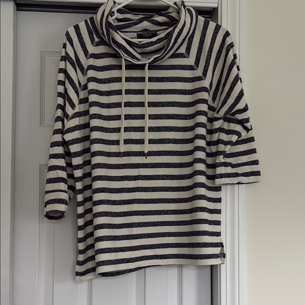 Chaps Striped Hoodie Sweatshirt
